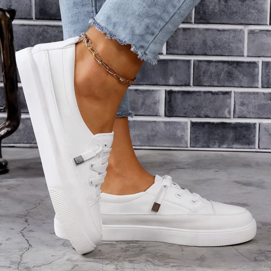 Christa | Women's Minimalist Lace-Up Sneakers
