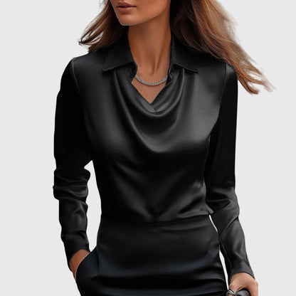 Bianca | Pleated Women's Elegant Lightweight Blouse