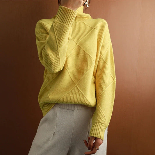 Natalie | Cozy Cable Knit Turtleneck Sweater
