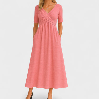 Rosaria | Women's Wrap V-Neck Elegant Dress