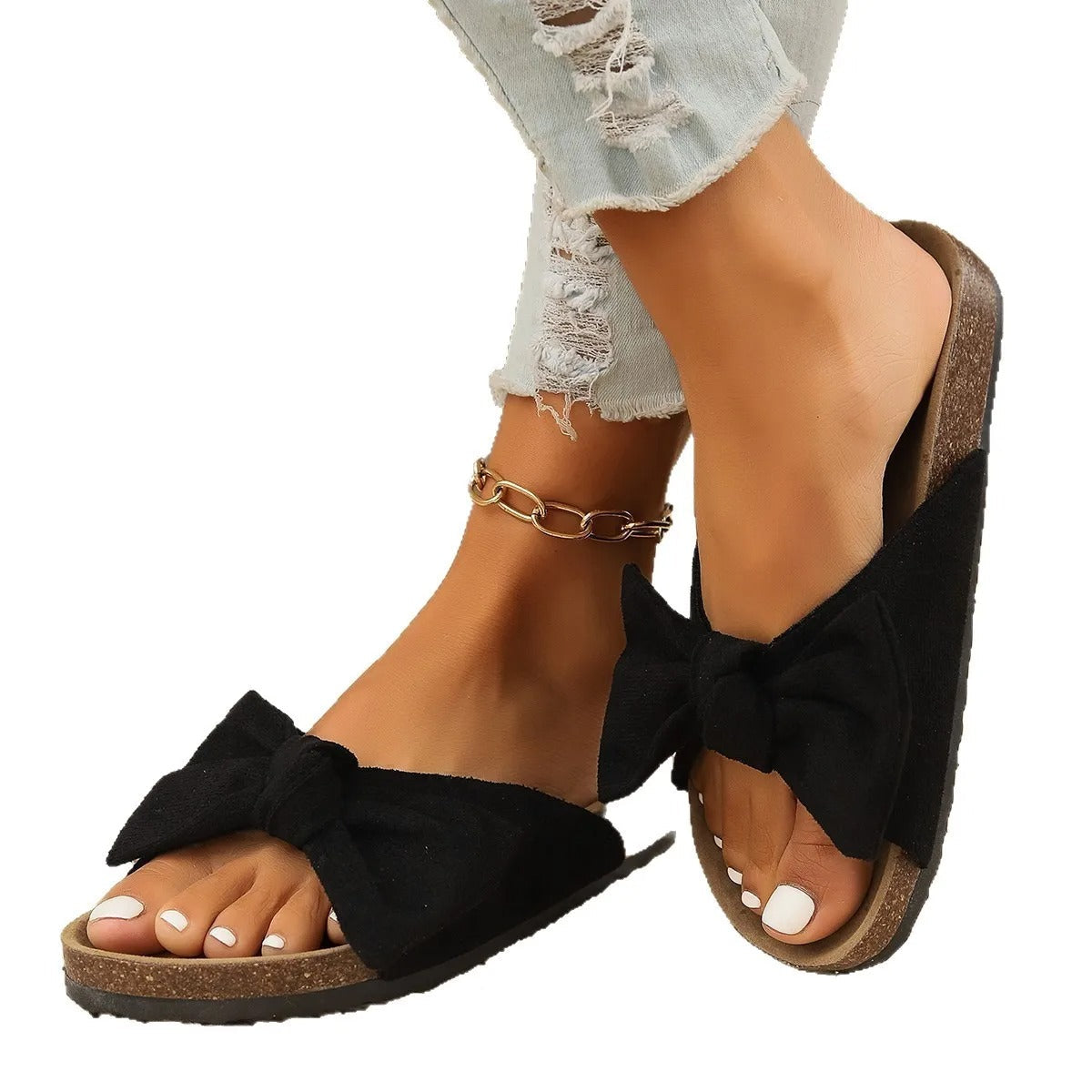 Monika | Women's Strappy Closed Toe Plateau Wedge Heel Sandals
