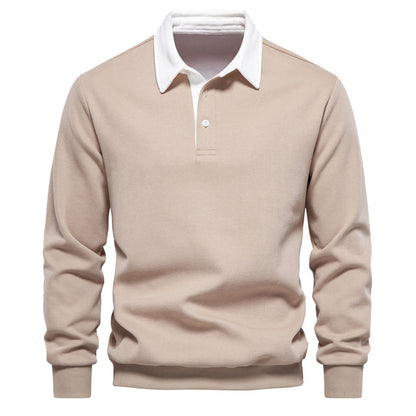 Marcello | Men’s Long Sleeve Polo with Heritage Collar