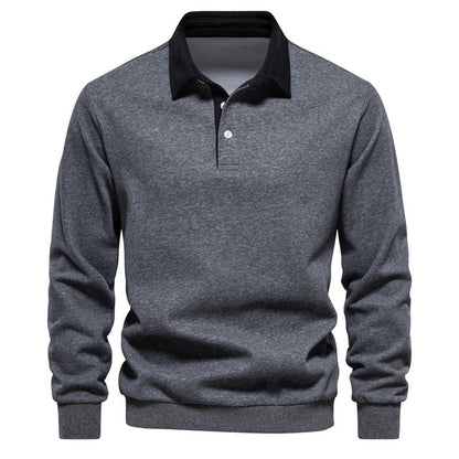 Marcello | Men’s Long Sleeve Polo with Heritage Collar