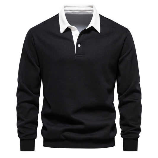 Marcello | Men’s Long Sleeve Polo with Heritage Collar