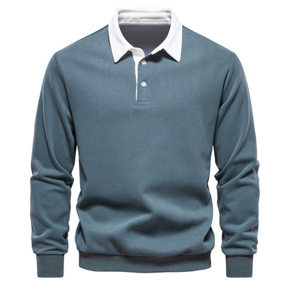 Marcello | Men’s Long Sleeve Polo with Heritage Collar