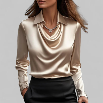 Theresa | Women's Satin Elegant Lightweight Blouse