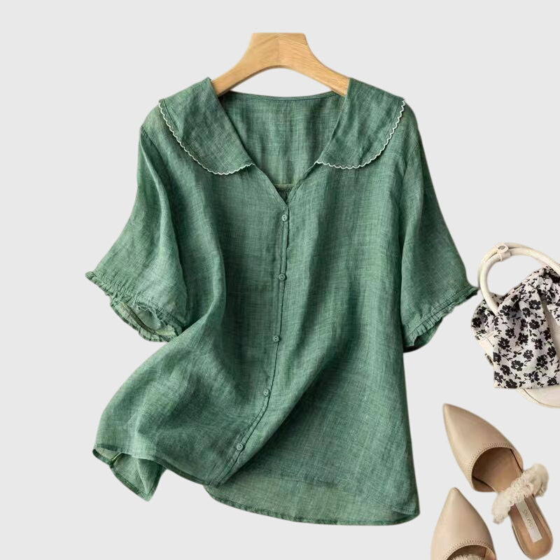 Stephanie | Women's Relaxed Elegant Lightweight Blouse