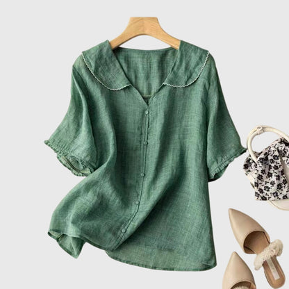 Stephanie | Women's Relaxed Elegant Lightweight Blouse