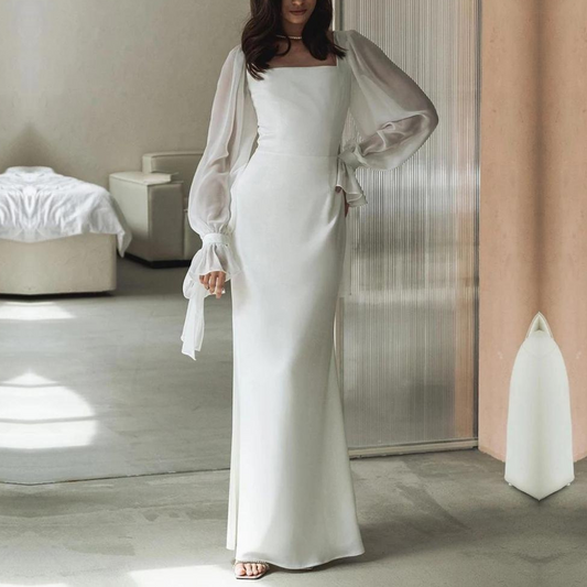 Emilia | Women's Off-Shoulder langes Dress for Wedding Guests