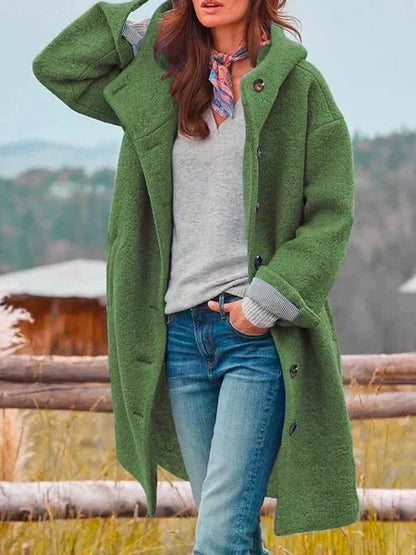 Selina | Women's Oversize Winter Coat with Button Placket