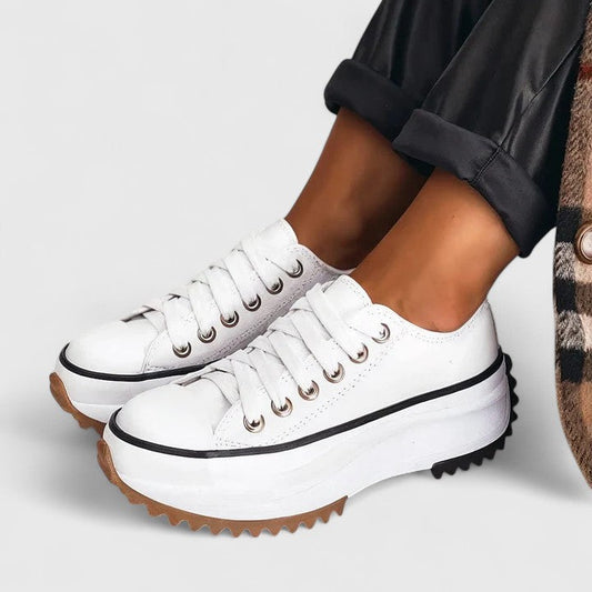 Gudrun | Women's Trendy Sneakers with Round Toe