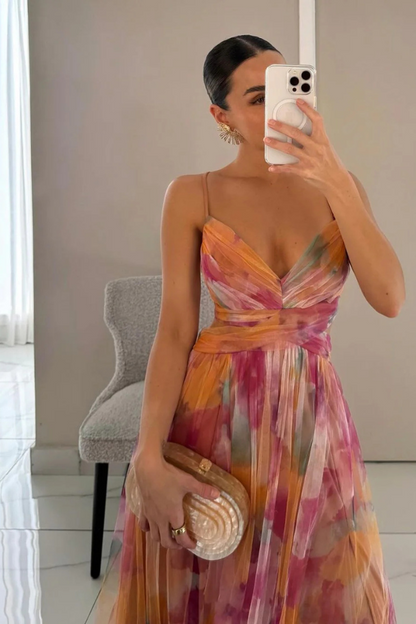 Selina | Women's Pleat-Maxi Dress