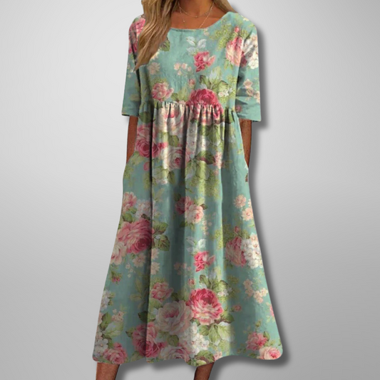 Milena | Breathable Midi Relaxed Women's Dress