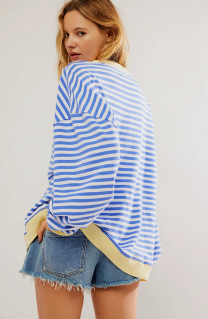 Anja | Women's Striped Round Neck Sweater for Spring