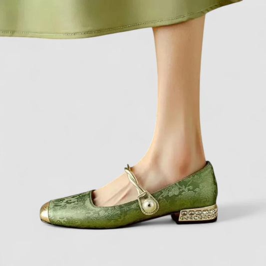 Natascha | Women's Strap Detail Low Heel Shoes