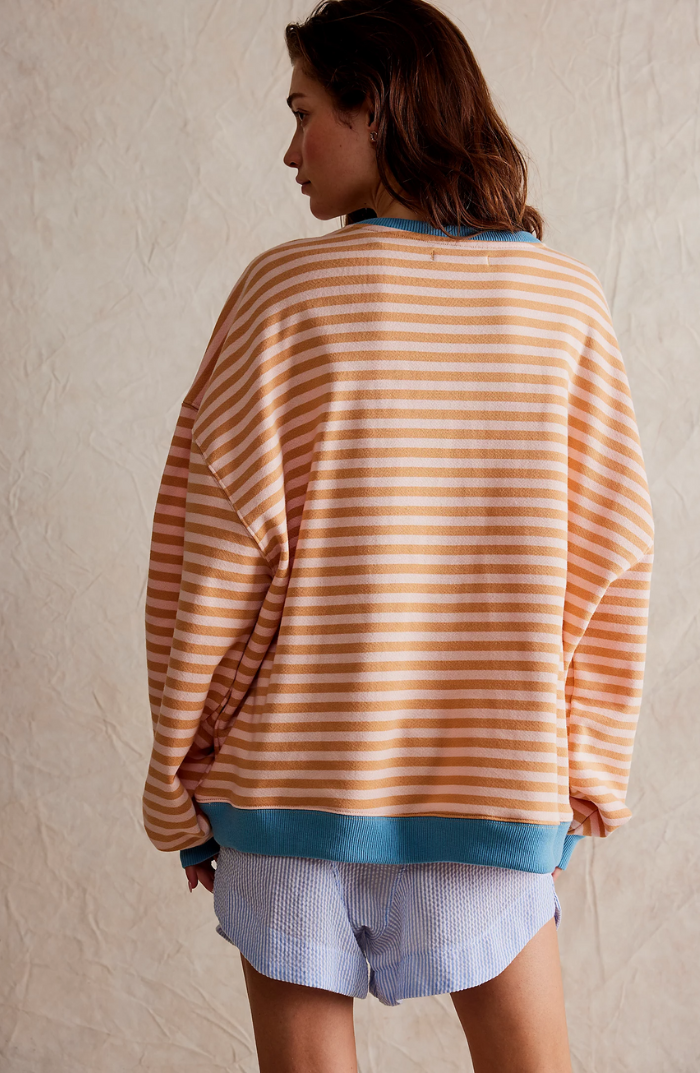Anja | Women's Striped Round Neck Sweater for Spring