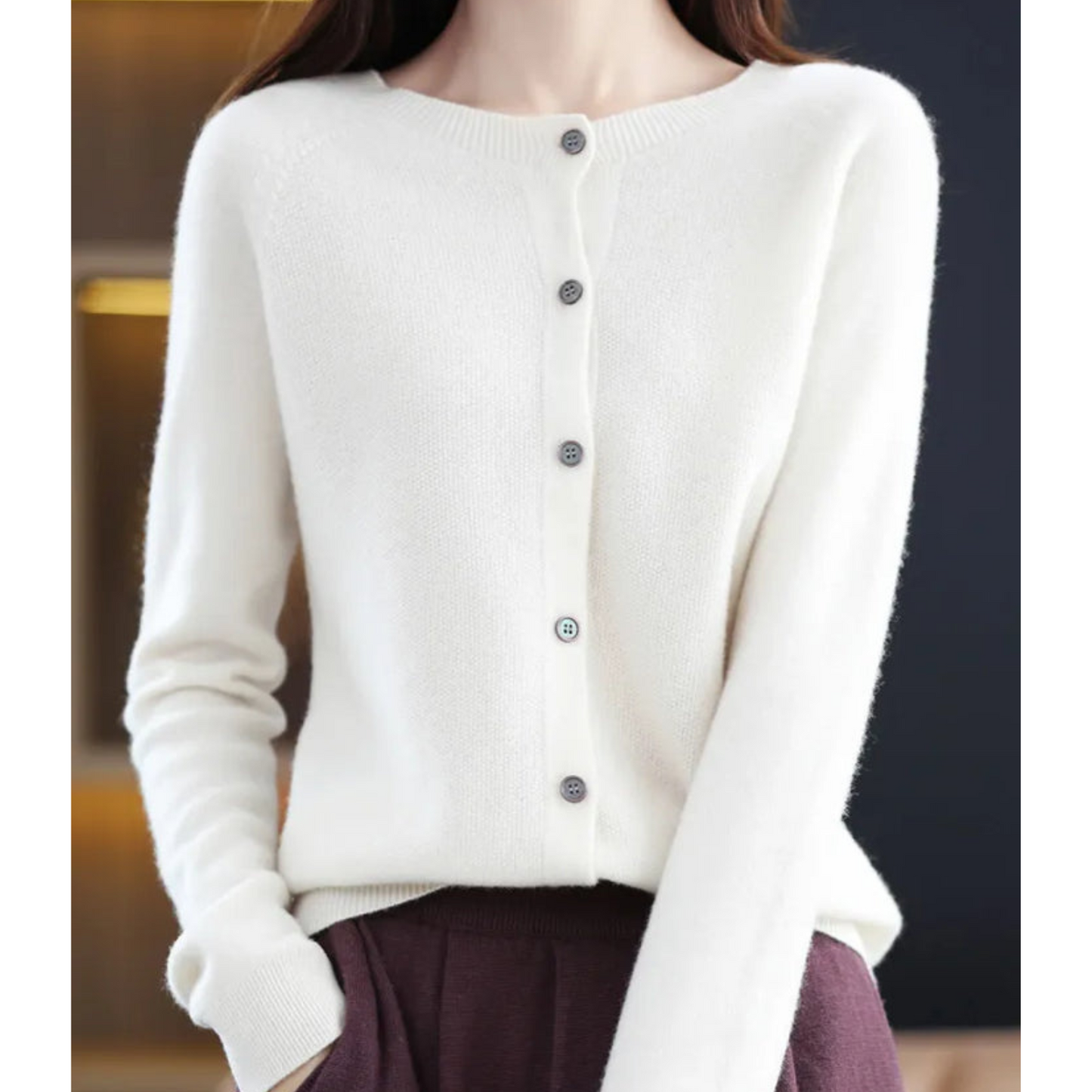 Katharina | Women's Knit Cardigan with classic Button Closure