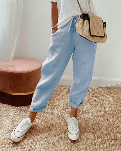 Helga | Stylish Casual Linen Pants