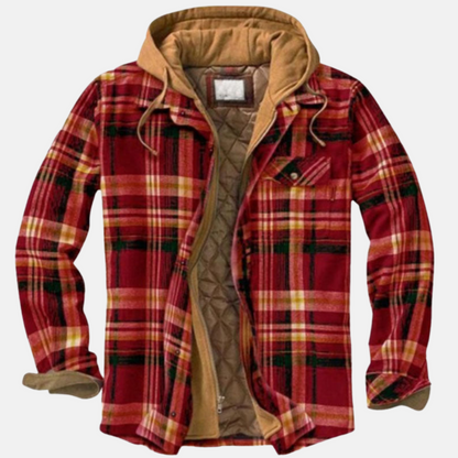 Eric | Men's Casual Warm Plaid Button-Up Jacket