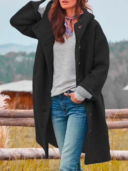 Selina | Women's Oversize Winter Coat with Button Placket