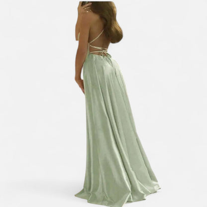 Greta | Women's Wedding Guest Dress Slit Maxi Dress