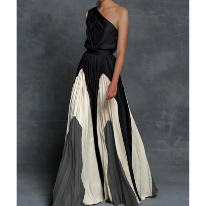 Sandra | Women's Modern Maxi Dress with Asymmetric Shoulder and Flowing Cut