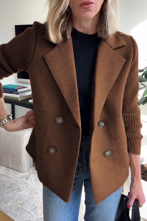 Veronika | Women's Blazer with Long Sleeves and Button Placket Front