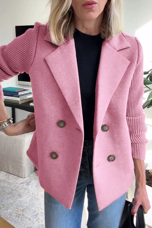 Veronika | Women's Blazer with Long Sleeves and Button Placket Front