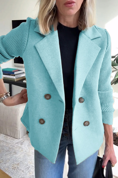 Veronika | Women's Blazer with Long Sleeves and Button Placket Front