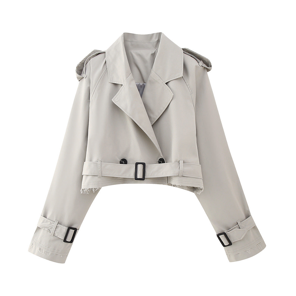 Karla | Women's Chic short Trench Coat with Belt