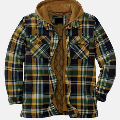 Eric | Men's Casual Warm Plaid Button-Up Jacket