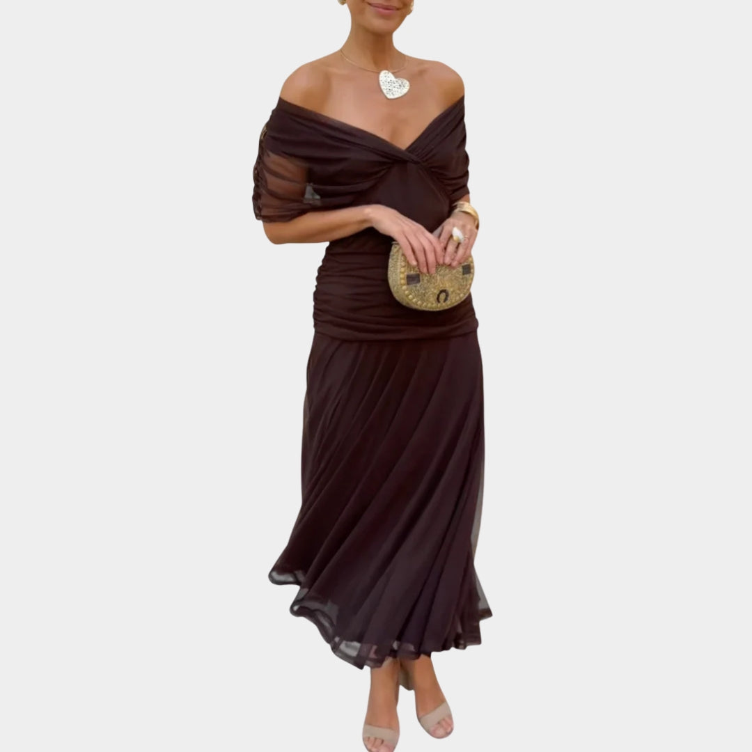 Lilian | Women's Off-Shoulder Elegant Evening Dress