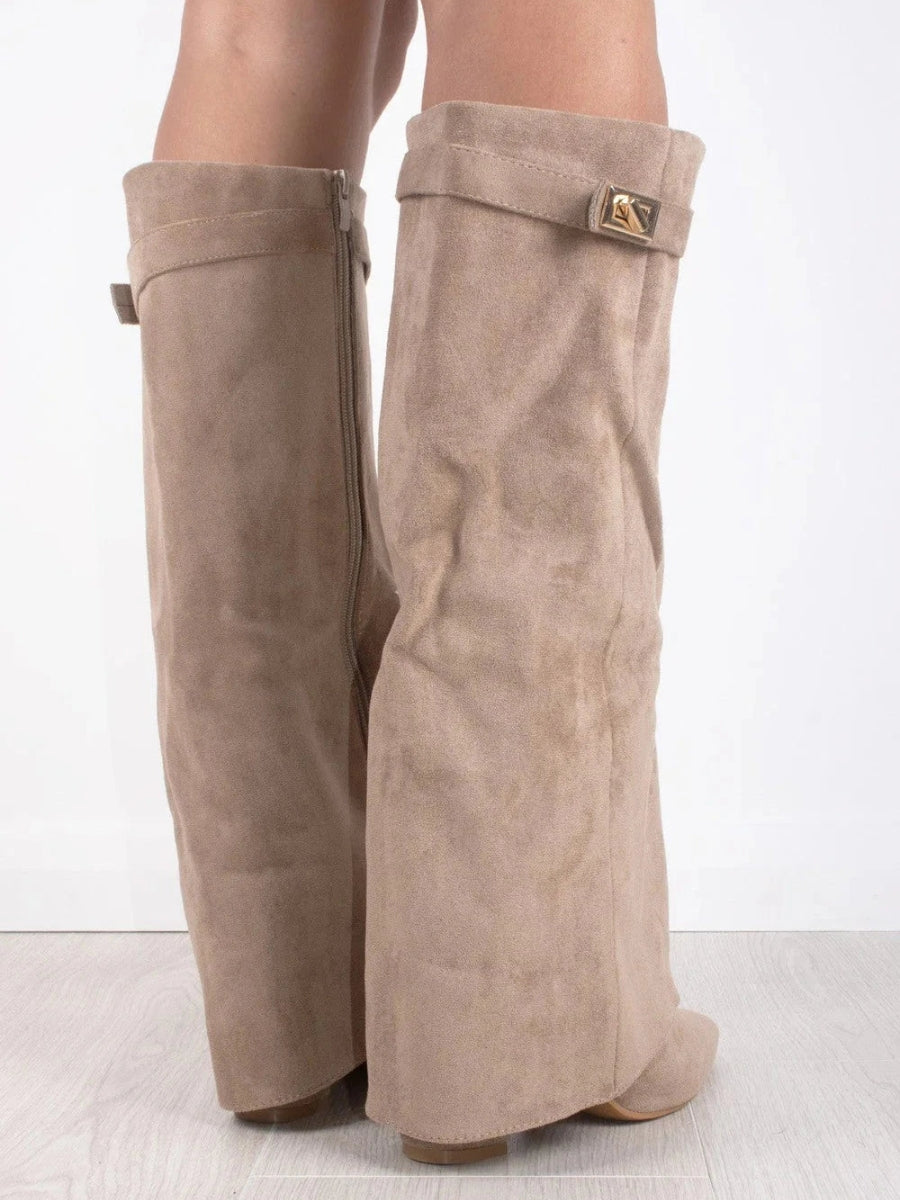 Angela | Women's Over-the-Knee Boots Over the Knee with Zip