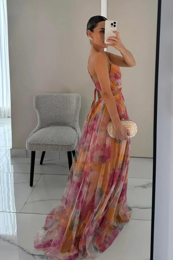 Selina | Women's Pleat-Maxi Dress