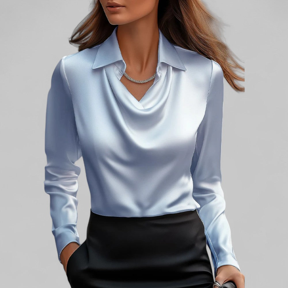 Theresa | Women's Satin Elegant Lightweight Blouse
