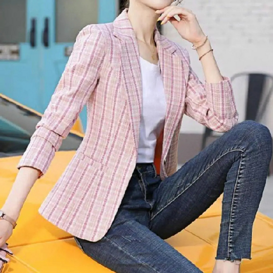 Anna | Women's Casual Blazer with One-Button-Design for the Office