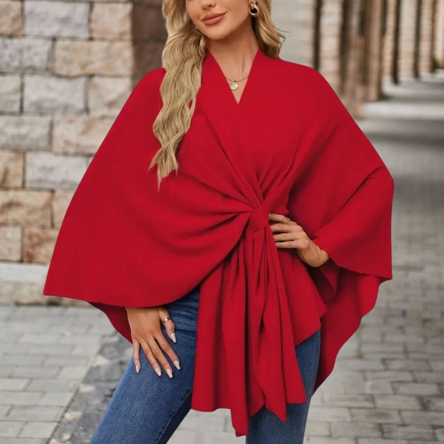 Veronica | Women's Lightweight Casual Cape-Style Top