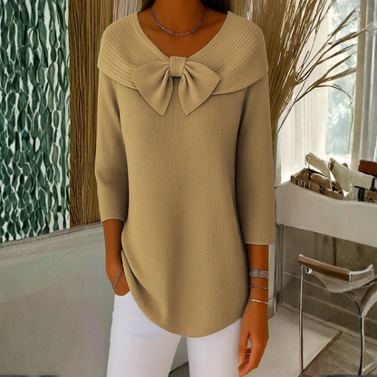 Dorothy | Women's Schleifendetail Dreiviertelärmel Top