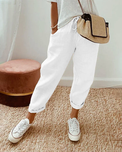 Helga | Stylish Casual Linen Pants