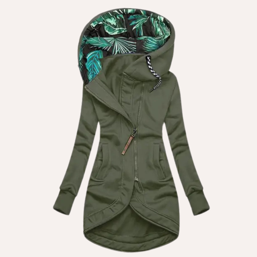 Greta | Women's Casual Hoodie with Patterned Hood