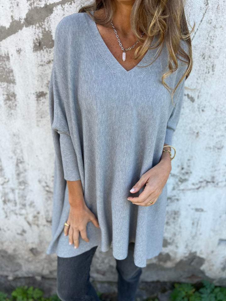 Tahlia | Women's V-Neck Relaxed Cozy Sweater