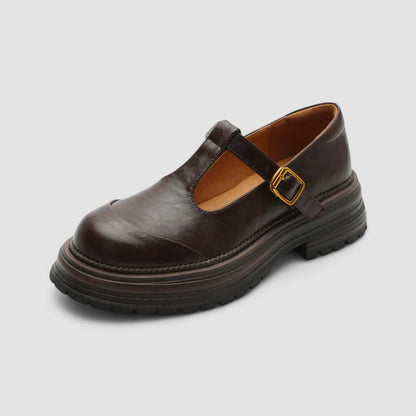 Emilia | Women's Platform T Strap Casual Shoes
