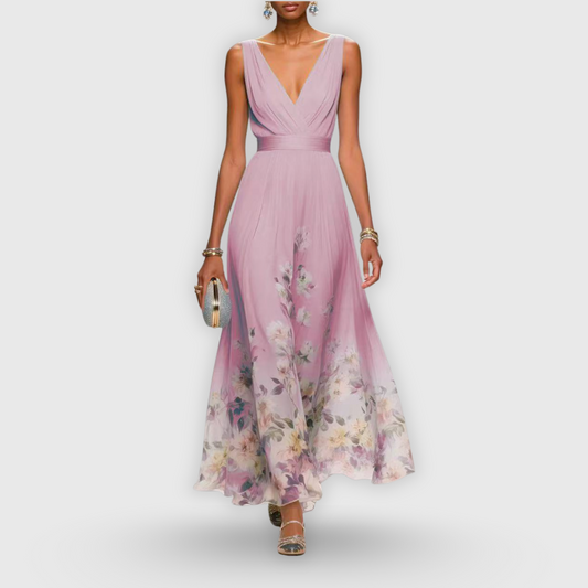 Tanja | Women's Floral V-Neck Maxi Dress