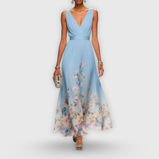 Tanja | Women's Floral V-Neck Maxi Dress