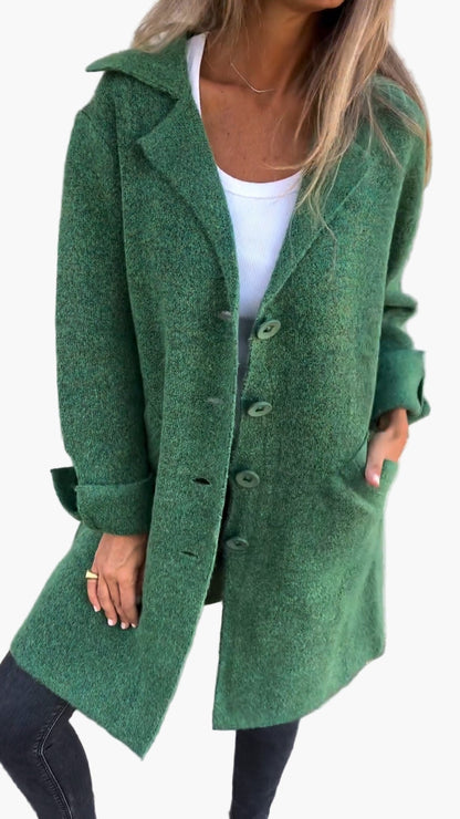 Karin | Women's Stylish Button-Front Coat in Relaxed Fit