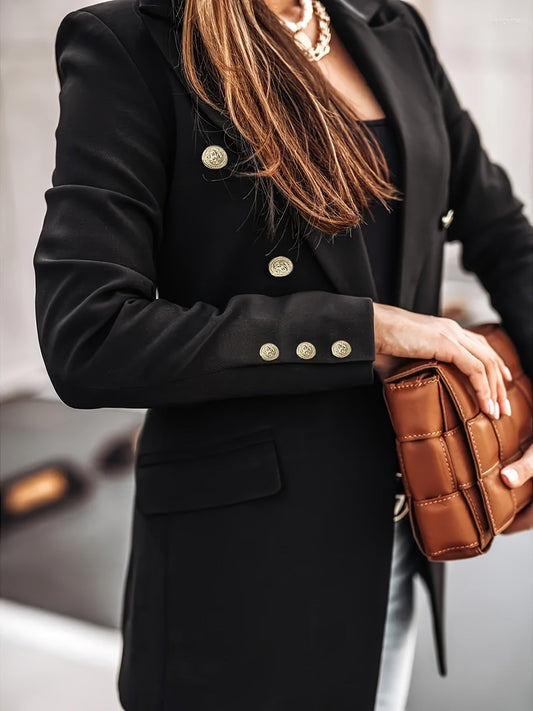 Isabella | Women's Casual Office Blazer with Double Button Placket