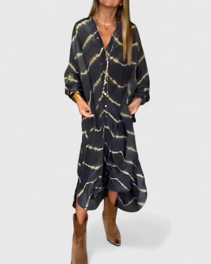 Pauline | Women's Tie-Dye Shirt Dress