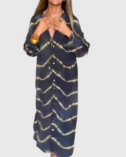 Pauline | Women's Tie-Dye Shirt Dress