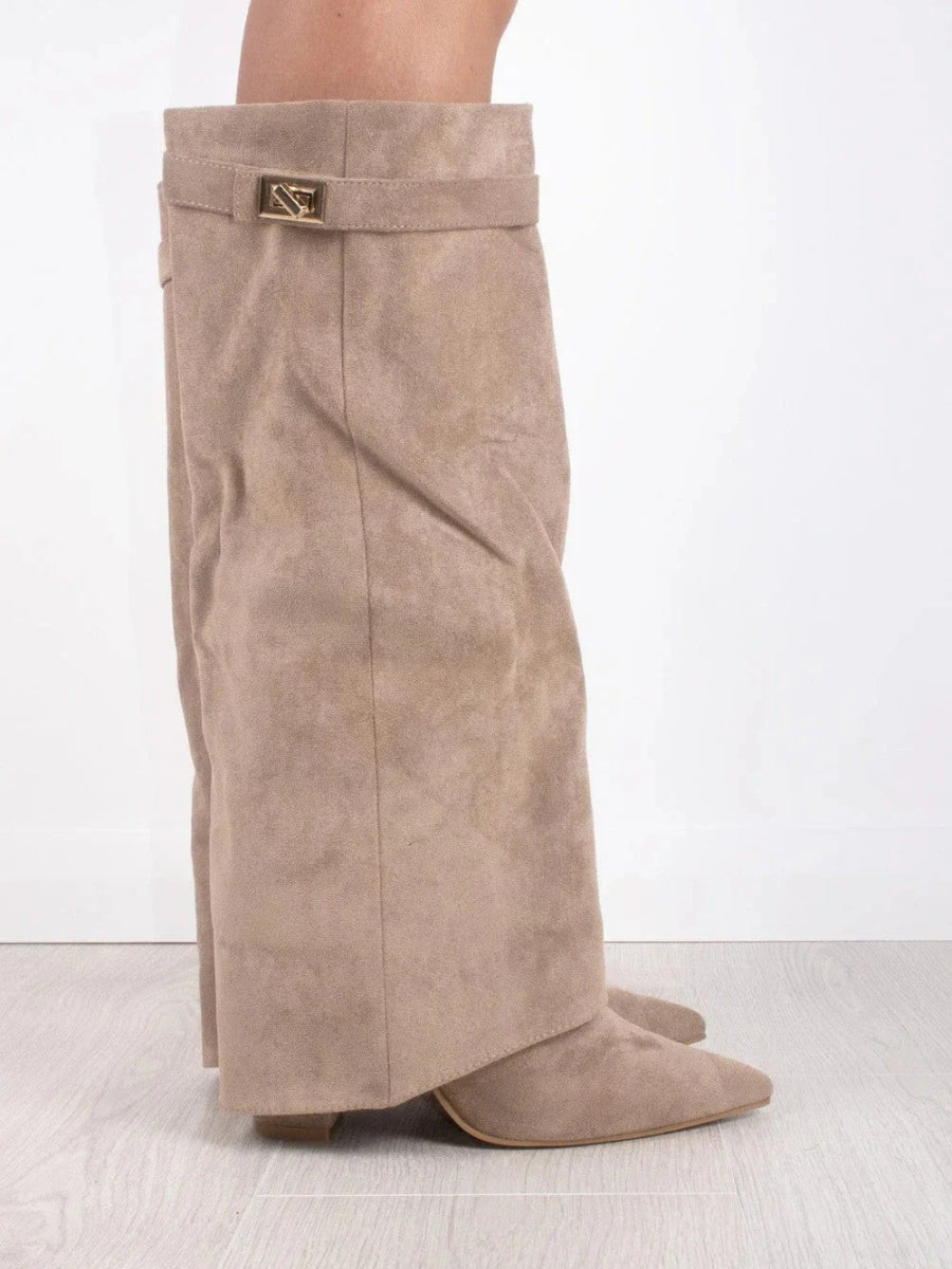 Angela | Women's Over-the-Knee Boots Over the Knee with Zip