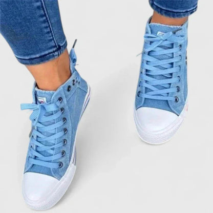 Michaela | Women's Denim Hochgeschnittene Sneakers